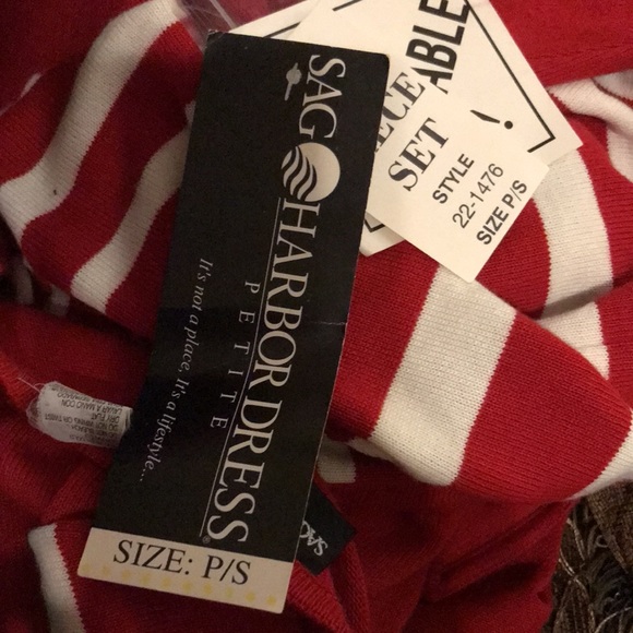 NWT,  2 pc SAG Harbor Dress , size: P/S , Length 48”  long. - Picture 15 of 15